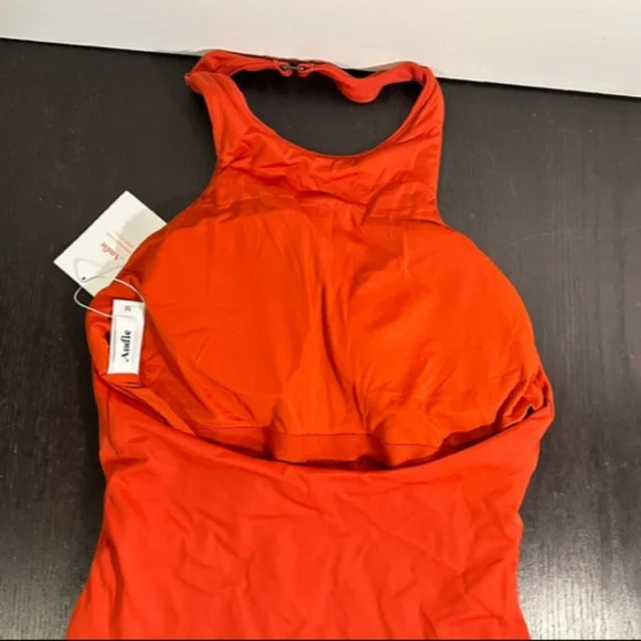 Andie Swim The Luzon Halter Eco Nylon One Piece Swimsuit Chili Pepper Size M NWT One Pieces